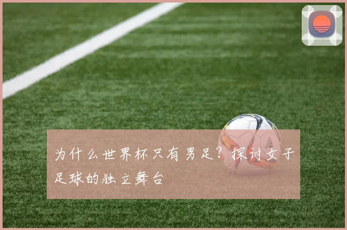 为什么世界杯只有男足？探讨女子足球的独立舞台